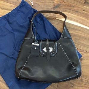 Dooney and Bourke Florentine Toscana Front Stitched Hobo NWOT